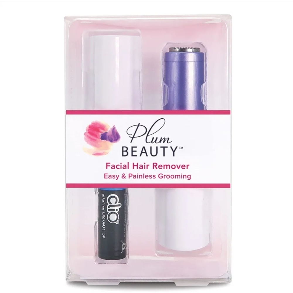 Plum Beauty Facial Hair Remover, No Nicks, Cuts or Irritation
